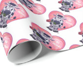 Koe Valentijnsdag Cadeaupapier (Rol Hoek)