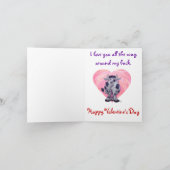 Koe Valentijnsdag Feestdagen Kaart (Binnen)