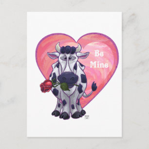 Koe Valentijnsdag Feestdagenkaart