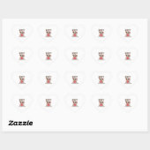 Koe Valentijnsdag Hart Geschenken t-shirt Grappige Sticker (Vel)
