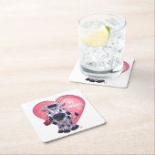 Koe Valentijnsdag Kartonnen Onderzetters (Insitu)