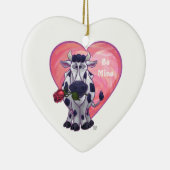 Koe Valentijnsdag Keramisch Ornament (Rechts)
