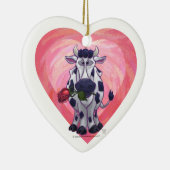 Koe Valentijnsdag Keramisch Ornament (Rechts)