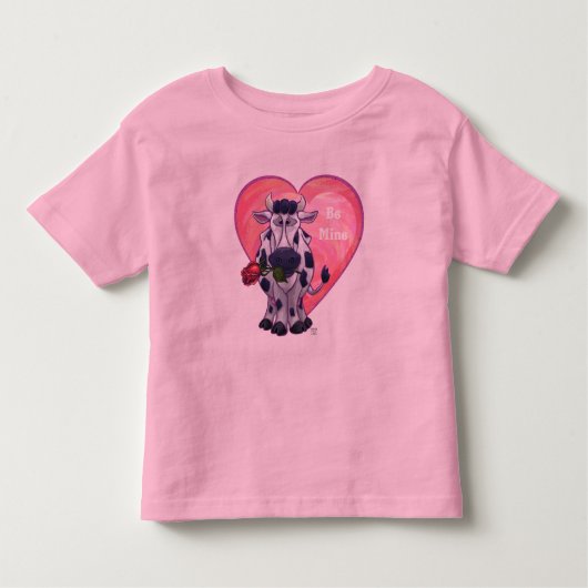 Koe Valentijnsdag Kinder Shirts (Voorkant)