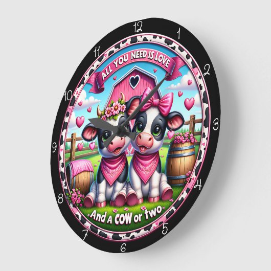 Koe Valentijnsdag Love Grote Klok (Hoek)