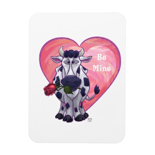 Koe Valentijnsdag Magneet (Verticaal)