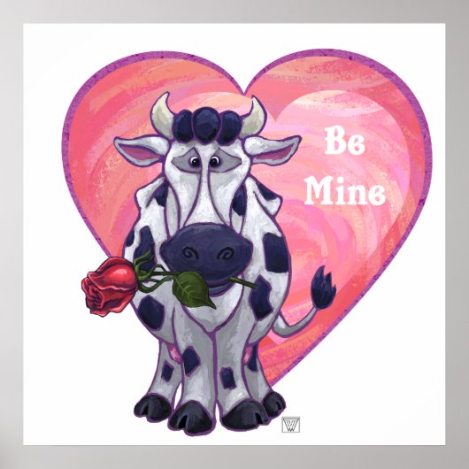 Koe Valentijnsdag Poster (Voorkant)