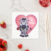 Koe Valentijnsdag Servetten (Insitu)