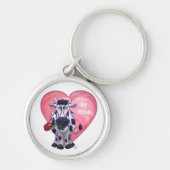 Koe Valentijnsdag Sleutelhanger (Voorkant)