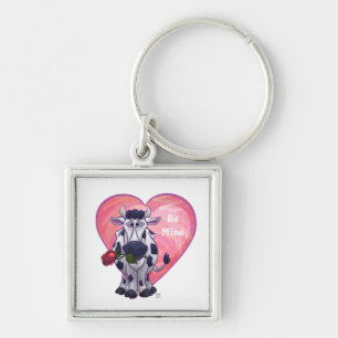 Koe Valentijnsdag Sleutelhanger