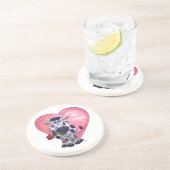 Koe Valentijnsdag Zandsteen Onderzetter (Zijkant)
