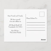 Koe van adreswijziging We hebben ons verplaatst Briefkaart (Achterkant)