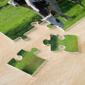 Koe van bloeiende appelbomen in Normandië Legpuzzel (Zijkant)