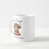 Koe van Christmas Highland | Feestelijke vakantie  Koffiemok (Voorkant links)