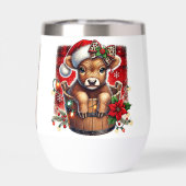 Koe van Christmas Highland | Schattigee feestelijk (Achterkant)