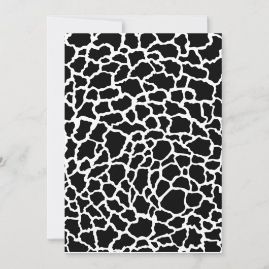 Koe van Cute Girls Afdrukdag Uitnodiging (Achterkant)