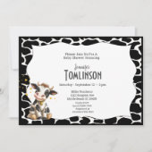 Koe van de baby op de Uitnodiging van het Baby sho (Voorkant)