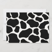 Koe van de baby op de Uitnodiging van het Baby sho (Achterkant)