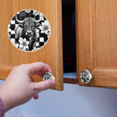 Koe van de boerderij keramische knop