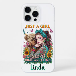 Koe van de Gepersonaliseerd hooglanden iPhone 16 Pro Max Hoesje