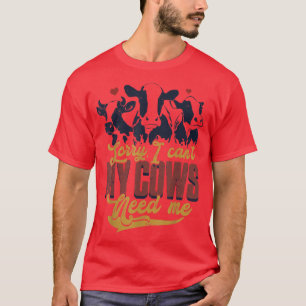Koe van de melkboer Rundvee Boerderij F T-shirt