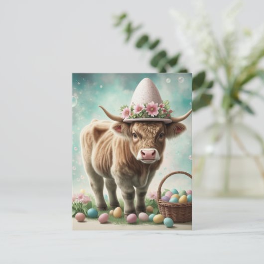 Koe van de Paaswoude Highland Briefkaart (Staand voorkant)