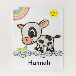 Koe van de Rainbow Clouds van Puzzles Sun Legpuzzel