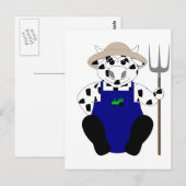 Koe van de zwarte en de witte boer briefkaart (Voorkant / Achterkant)