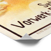 KOE van gesteriliseerde gepasteuriseerde melkdroog Poster (Hoek)