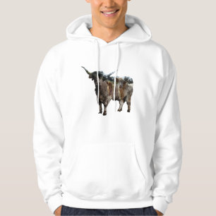 Koe van het hoogland met omgekeerde Koeien van het Hoodie