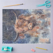 Koe van het hoogste vliegveld in het winterdagboek tissuepapier (Craft)