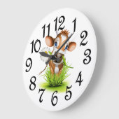 Koe van het land Acrylwand Grote Klok (Hoek)