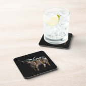 Koe van het land met omgekeerde Koeien Afbeelding; Bier Onderzetter (Rechterzijde)