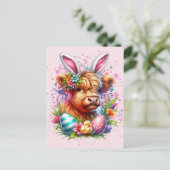 Koe van het Paashoogland Briefkaart (Staand voorkant)