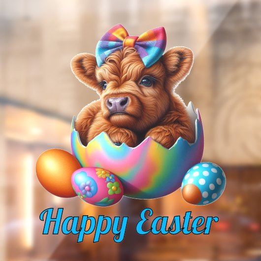 Koe van het Paashoogland Raamsticker (Vel 2)