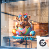 Koe van het Paashoogland Raamsticker (Cafe Raam)