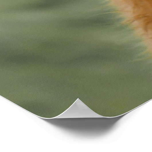 Koe van hobbyrund die likt in de neus poster (Hoek)