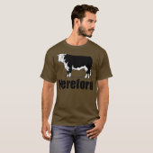 Koe van Kansas Cattle Rundvlees Herd Hereford T-shirt (Voorkant volledig)