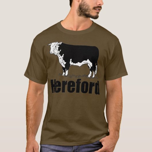 Koe van Kansas Cattle Rundvlees Herd Hereford T-shirt (Voorkant)