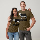Koe van Kansas Cattle Rundvlees Herd Hereford T-shirt (Unisex)