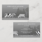 Koe van landbouwhuisdieren Ox Farmer Visitekaartje (Voorkant / Achterkant)