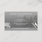 Koe van landbouwhuisdieren Ox Farmer Visitekaartje (Achterkant)