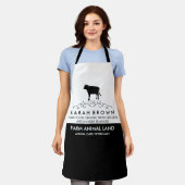 Koe van landbouwhuisdieren schort (Gedragen)