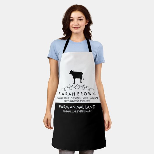 Koe van landbouwhuisdieren schort (Gedragen)
