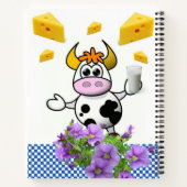 Koe van Notitieboek van spiraalvormig  Blauwe Pset (Achterkant)