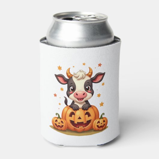 Koe van pompoenpatch blikjeskoeler (Blikje Voorkant)