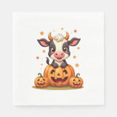 Koe van pompoenpatch servet (Voorkant)