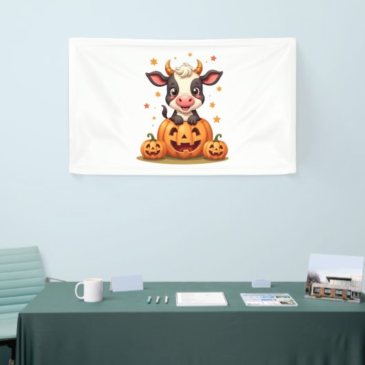 Koe van pompoenpatch spandoek (Beurs)