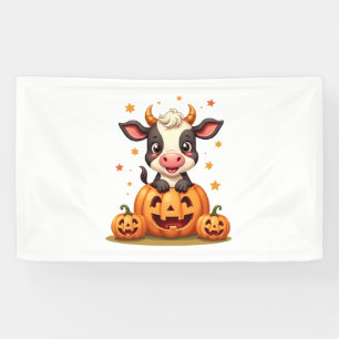 Koe van pompoenpatch spandoek