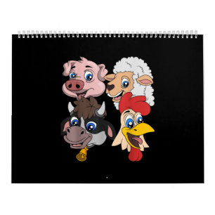 Koe van schapenhouderij op varkensschaap Chicken G Kalender